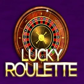 Lucky Roulette slot logo by Belatra Games at Robocat Casino