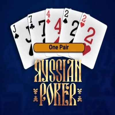 Russian Poker logo by OneTouch Games at Robocat Casino