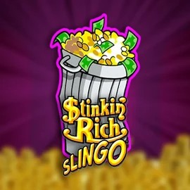 Stinkin Rich Slingo slot visual from Slingo available on robocats.it